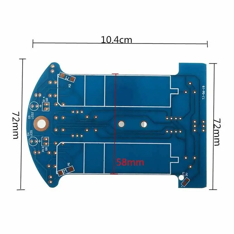 For Arduino-Compatible 2WD Robot Chassis Kit with Reduction Motors and LM393 Circuit for Photoresistor-Based Line Tracking