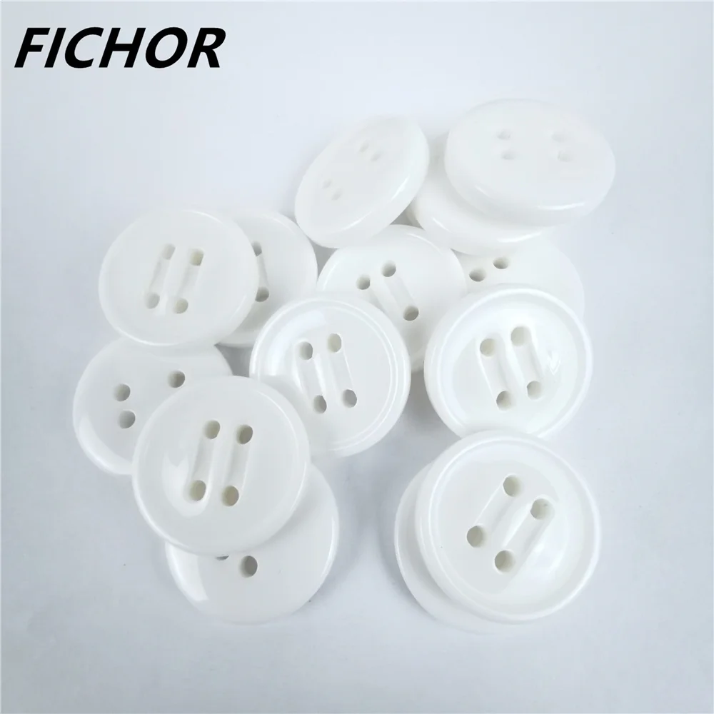 

10/20pcs 21mm 4 Hole White Resin Button Sewing Accessories for Clothing Decorative Plastic Buttons Handmade DIY