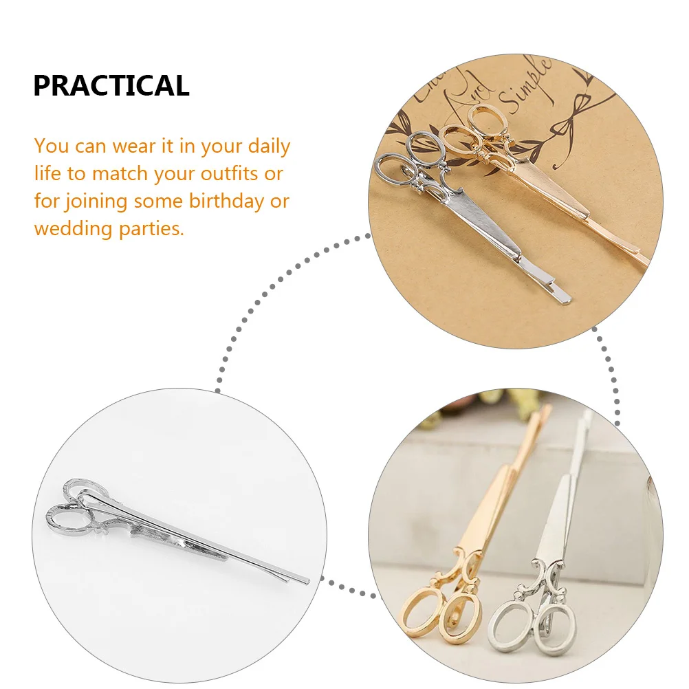 

7Pcs Women Scissors Hair Clip Set Vintage Styling Tools for Wedding Party Birthday Hair Accessories Scissors Clip