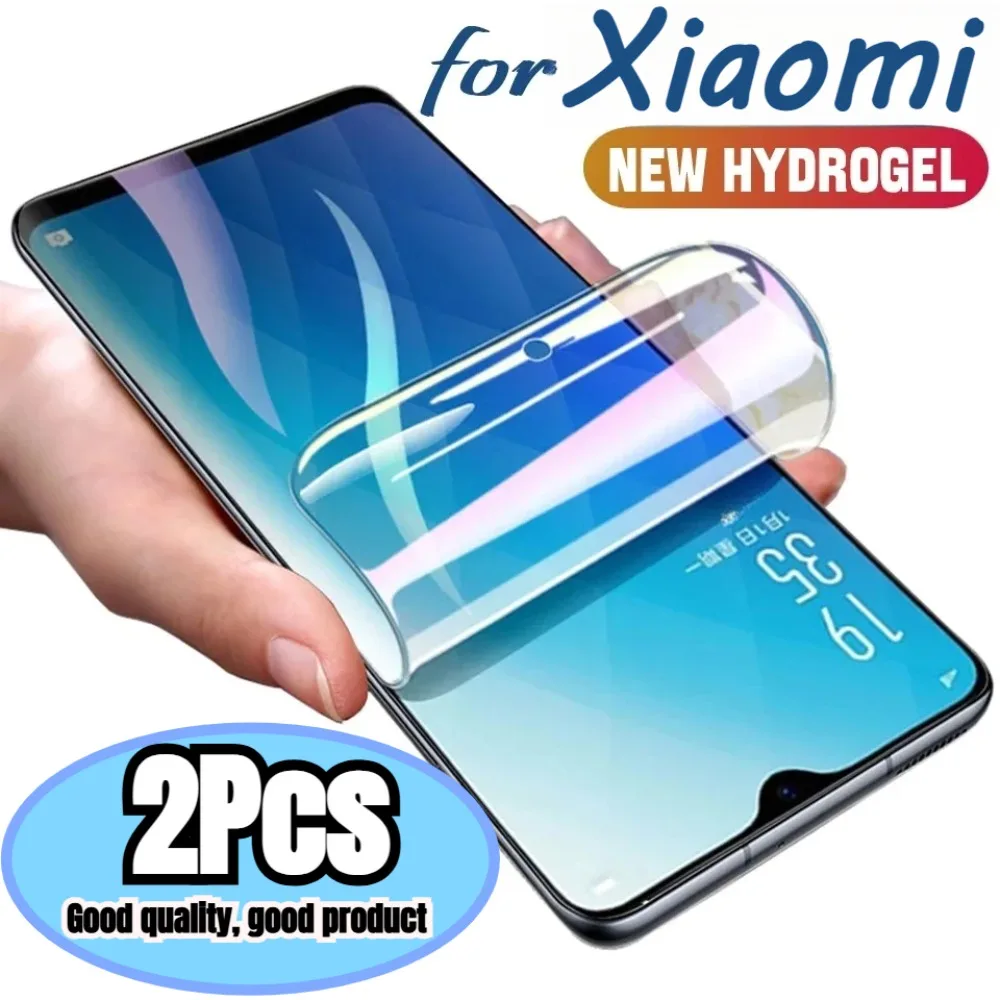 2Pcs Hydrogel Soft Film Full Cover for Xiaomi Poco C75 F7 F6 F5 F4 Pro Screen Protector Cover Film for Xiaomi Poco X7 X6 C75 M7