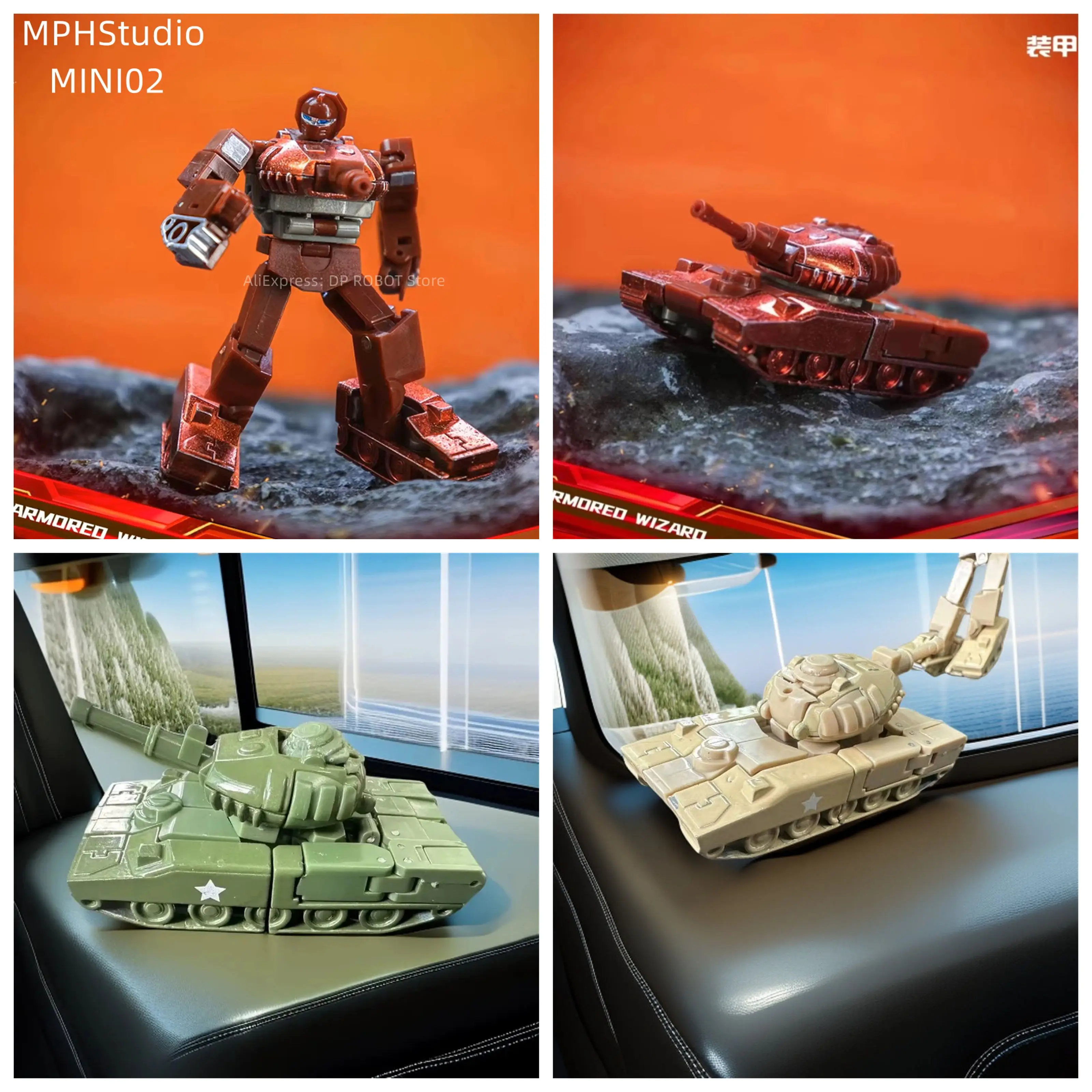 [متوفر] لعبة روبوت للتحول MengPiHou MPH Studio MINI02 Warpath المدرعة