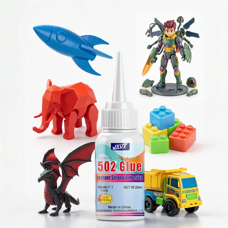 502 Super Glue Instant Quick Drying Cyanoacrylate Adhesive for Plastic Toy Repair, DIY Crafts, Metal, Rubber and Wood