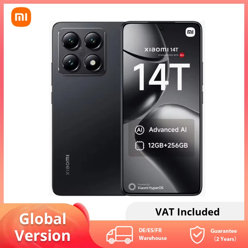 Global Version Xiaomi 14T 5G 256GB 512GB MTK Dimensity 8300-Ultra 144Hz AMOLED Display 50MP Leica Camera 67W HyperCharge 5000mAh