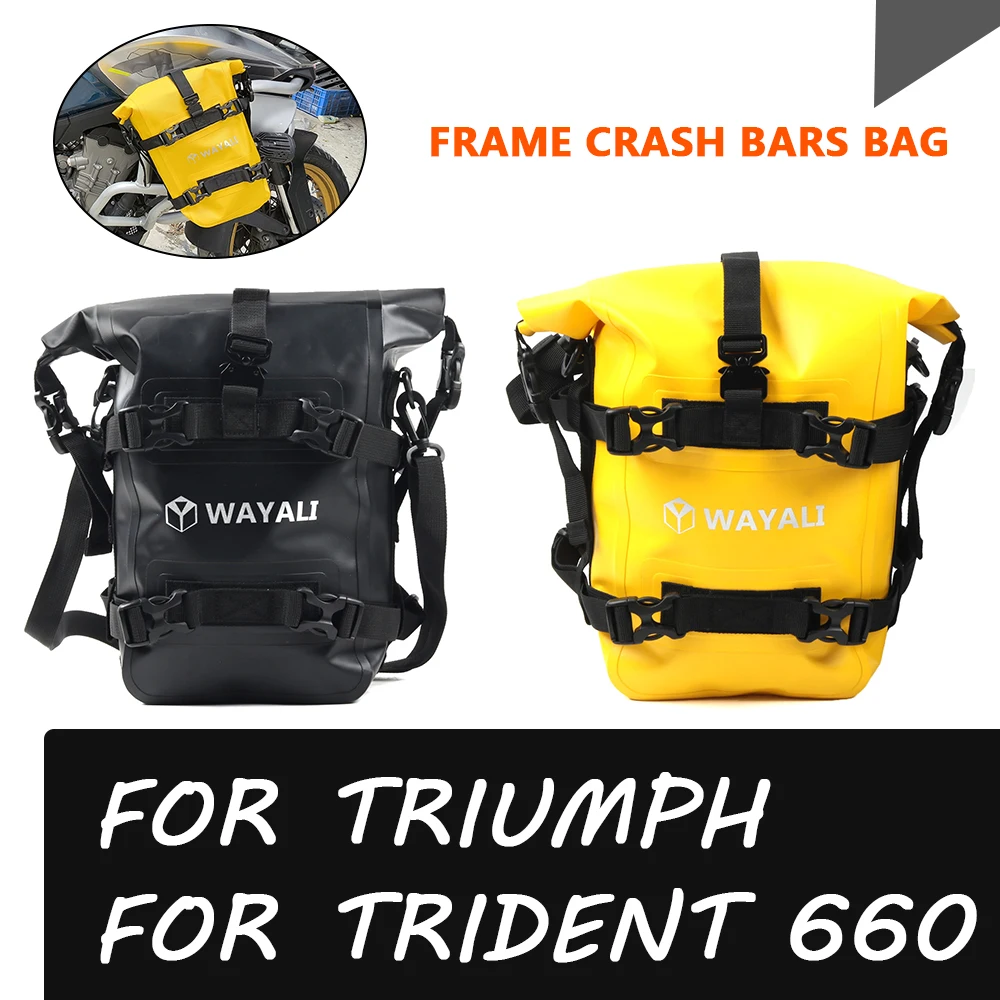 Motorcycle Bumper Frame Crash Bars Bag Repair Tool Placement Tail Luggage Bag For Triumph Trident 660 Trident660 2021 2022 2023