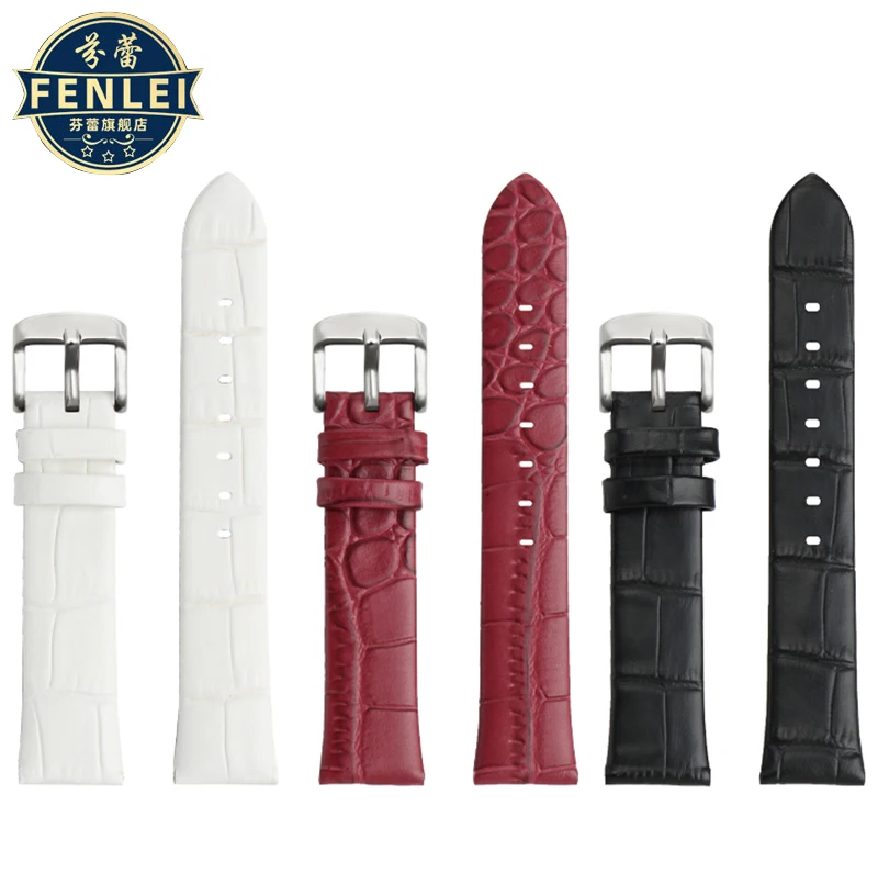 Bracelet de montre en cuir véritable pour femme, bracelet de montre en cuir de vachette, collection All Sky Star, 18mm, S-Warendary 541670, 5295346, 5295369, 5295320