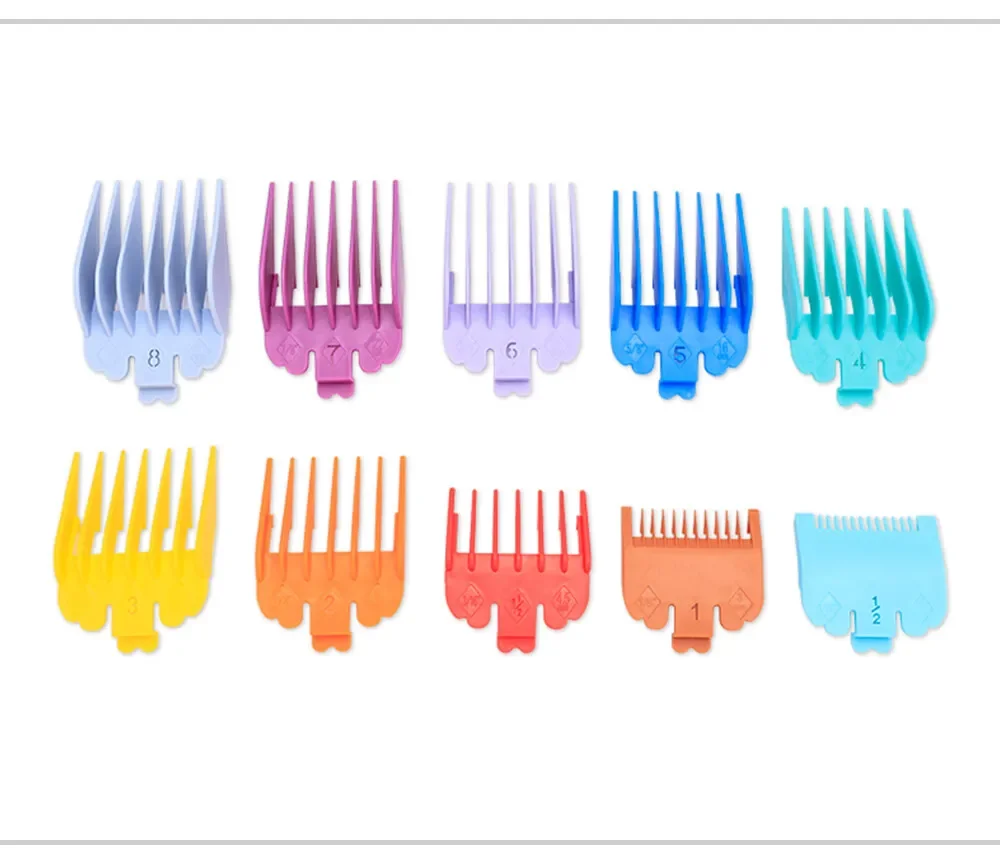 10Pcs Hair Clipper Limit Comb Salon Cutting Guide Replacement Set Professional Electric Hair Trimmer Accessories For Wahl