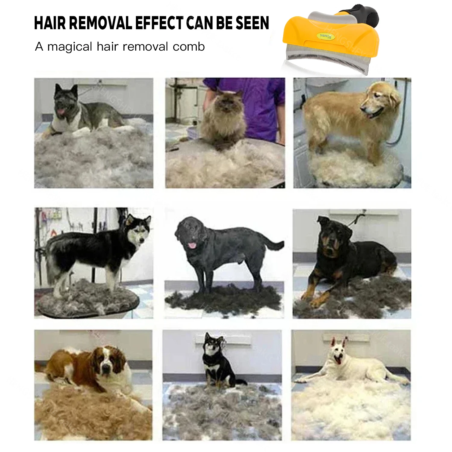 Cat Hair Removal Grooming Comb 2