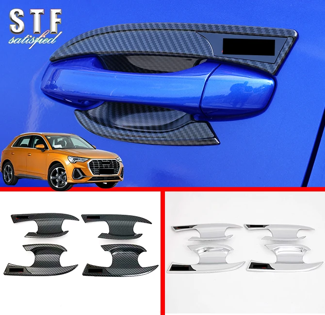 ABS Door Bowl Trim For Audi Q3 2019 2020 Car Accessories Stickers W4