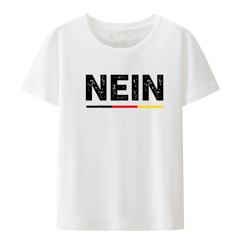 German No Saying Printed T-shirt Funny Tee Retro Streetwear Ropa Mujer Clothing Camisa Letters Clothes Pair Gift