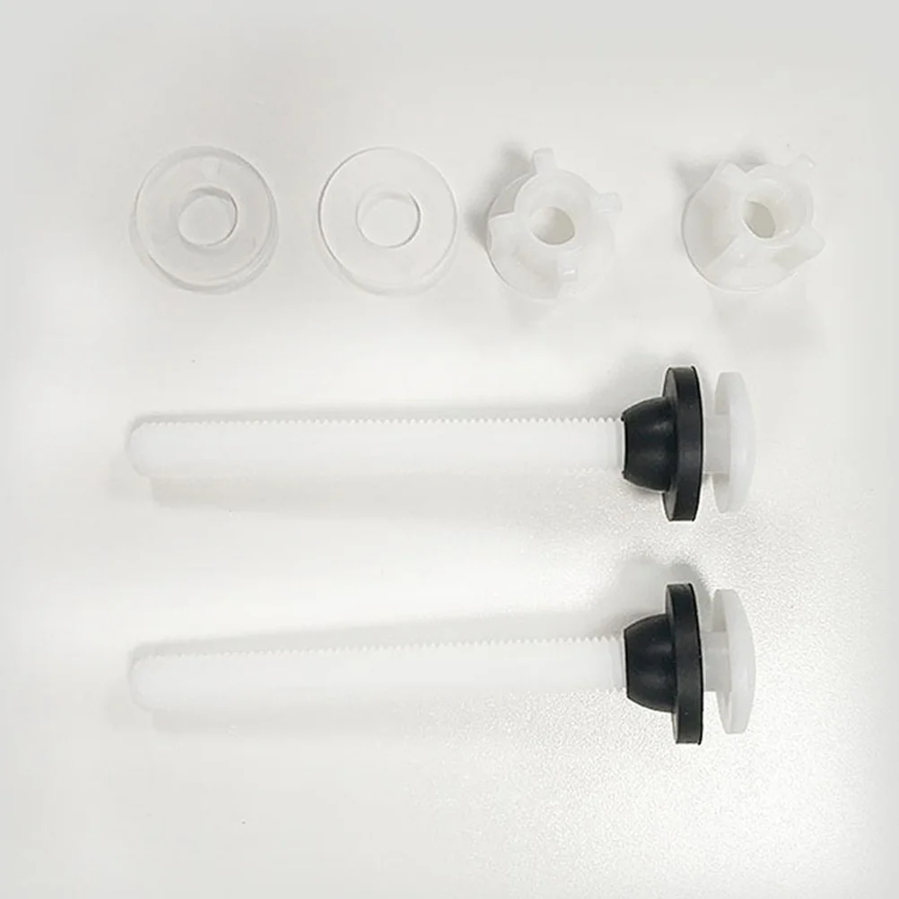 

3Pairs Durable Toilet Tank Bolts Washers M10 Easy Install Repair Fastening Lightweight High Grade Material Bolts with Washers