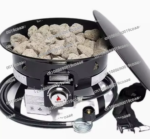 Outdoor Portable Propane Gas Fire Pit 58,000 BTU for Camping Trips RV Travels Tailgating Get-togethers and Family Evenings