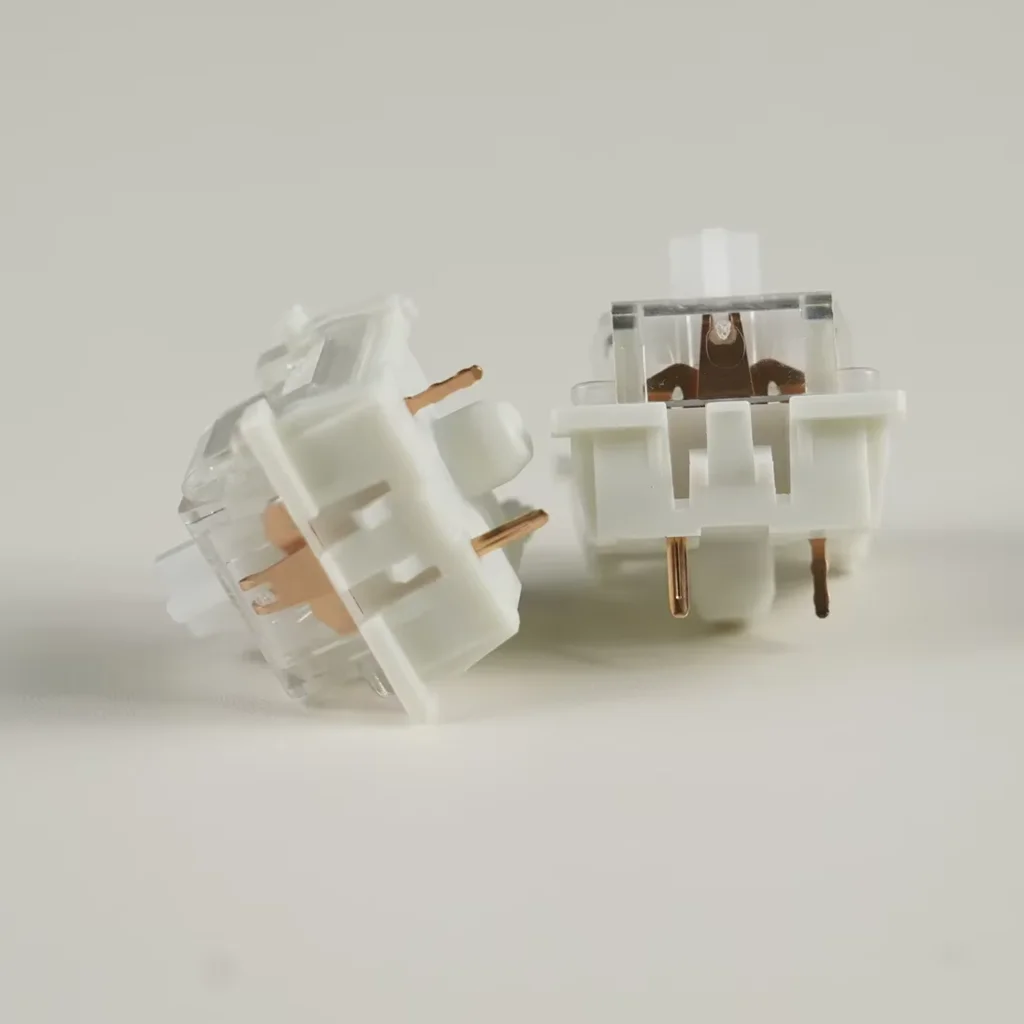 Przełączniki Outemu Silent Switch Szare Białe Żółte 3-Pinowe Liniowe Tactile Mechaniczne Wyciszone Przełączniki RGB Pasujące do Obudowy Hot Swap Fabrycznie Smarowane — zdjęcie produktu 4