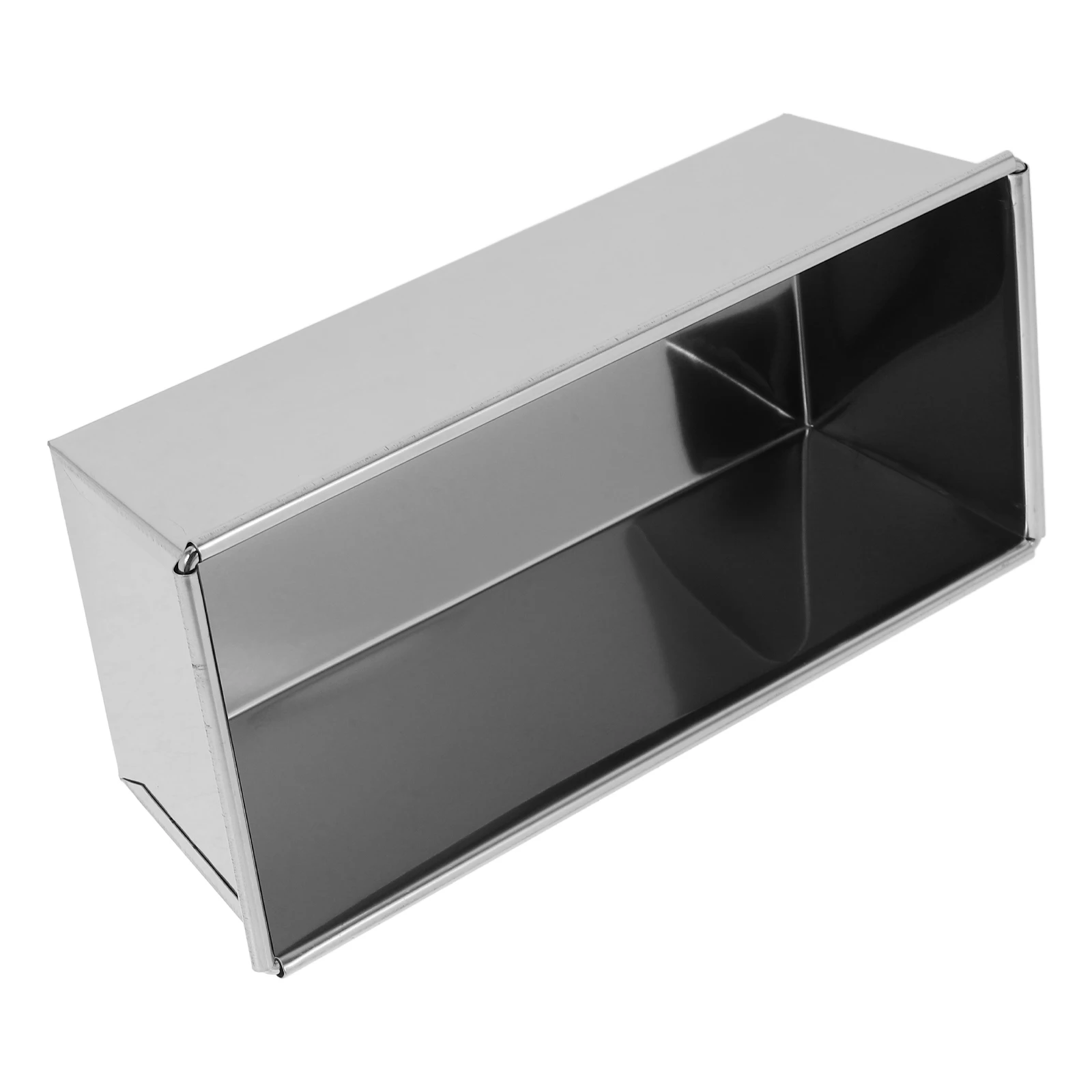

Stainless Steel Loaf Pan No Lid Square Toast Mold Nonstick Baking Bread Pan for Even Heating and Quick Demold Kitchen Bakeware