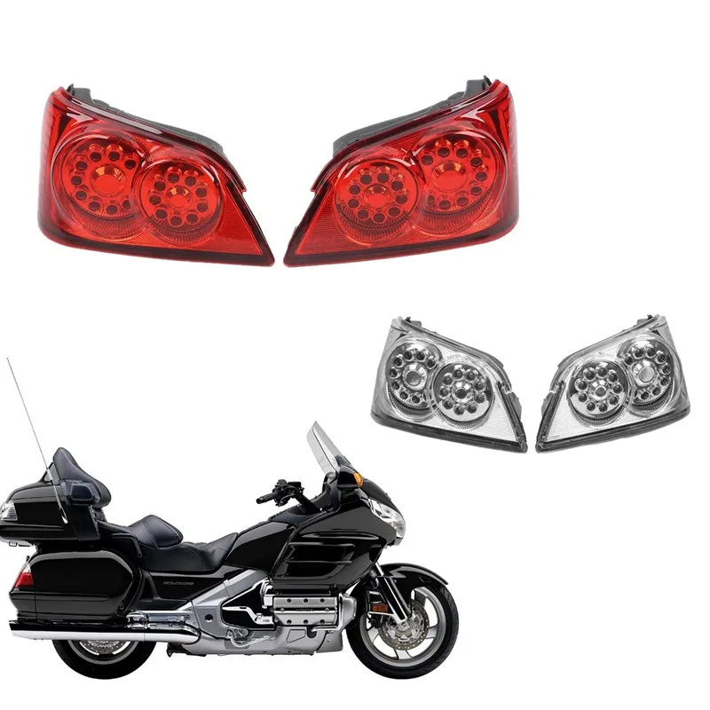 

Аксессуары для мотоциклов Honda Gold Wing GL1800 2006-2011 2007, светодиодные задние тормозные сигналы поворота, задний фонарь