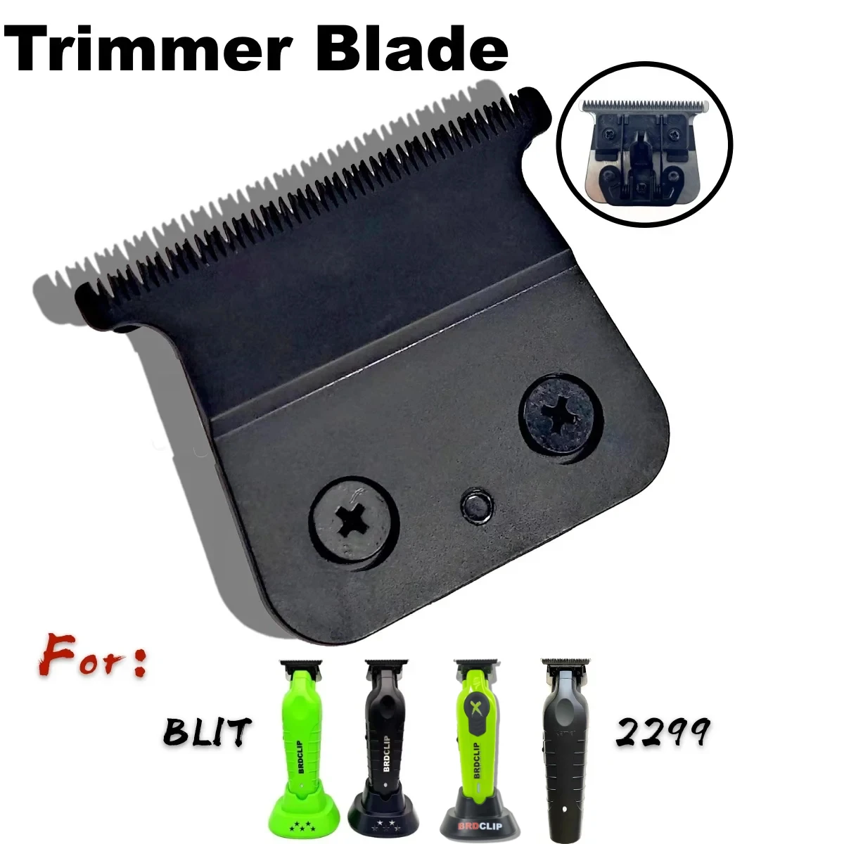 KM2299 BRDCLIP BL1T For Professional Trimmer Original Replacement DLC Blade 0 Distance Barber Hairdressing tool Accessories