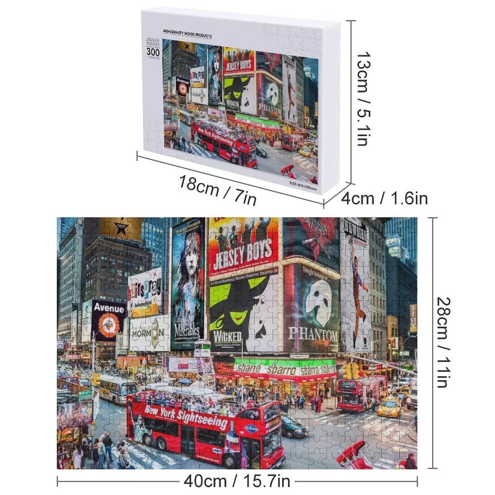 Times Square II Special Edition I Пазл Персонализированный подарок Деревянный декор Картины Персонализированные игрушки-головоломки
