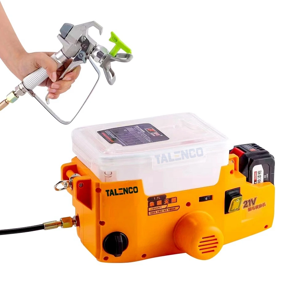 Bürstenlose Hochdruck-Airless-Spritzmaschine, Rucksack-Spritzpistole, Rucksack, Lithium-Batterie, Lade-Wandmalmaschine