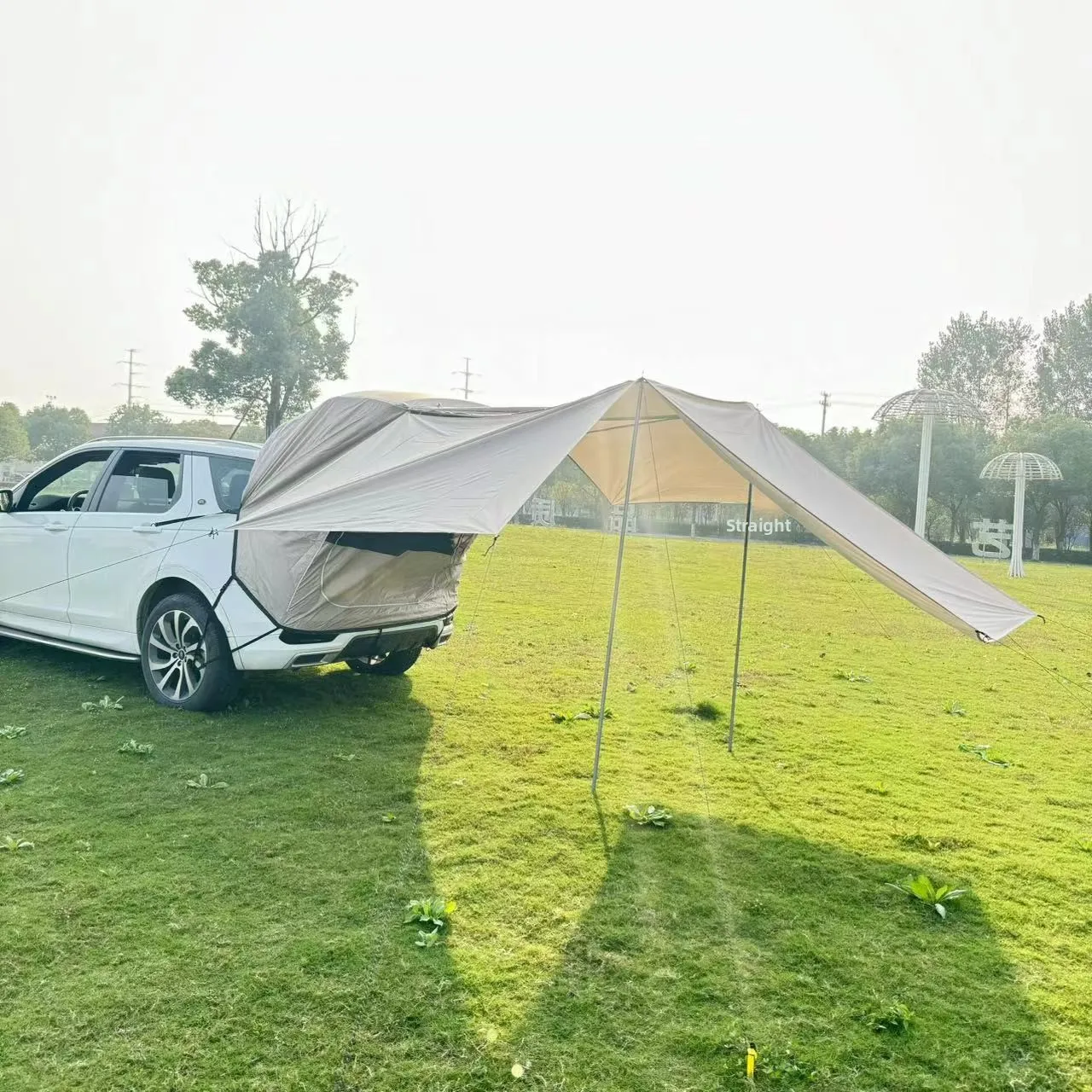 Outdoor SUV Four-season Self-Driving Tour Barbecue Camping Car Rear Extension Tent Sunshade Rainproof Quick Automatic Opening