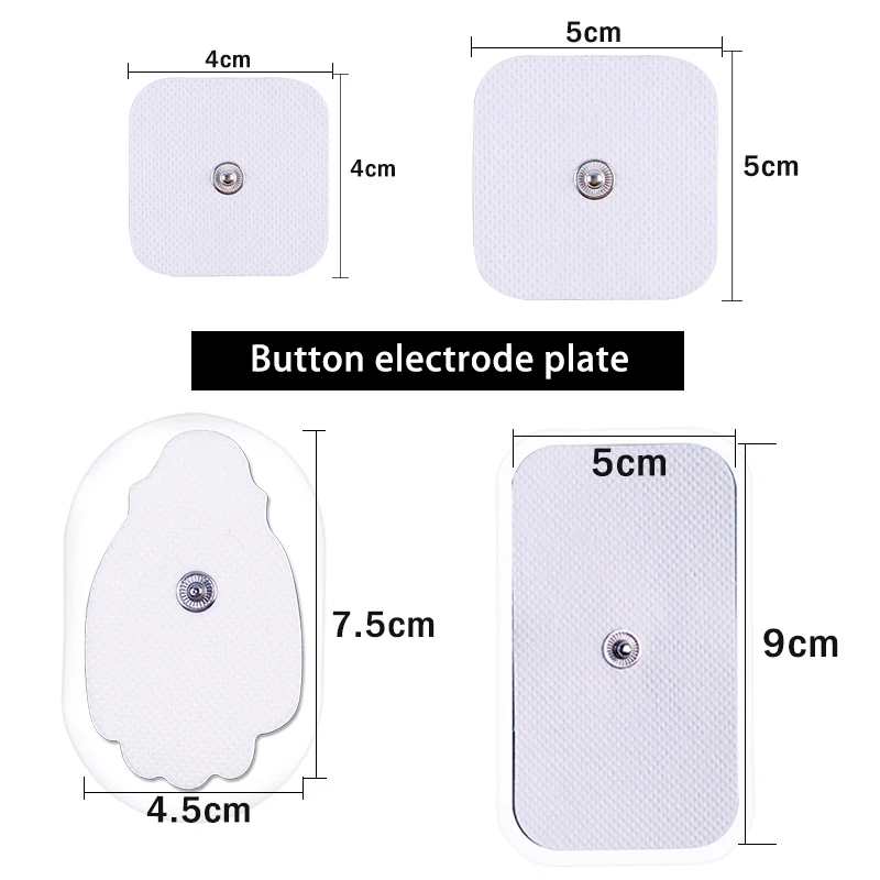 Électrodes en gel pour appareil de massage amincissant, 10 pièces/lot, 3.5mm, acupuncture TENS, impulsion électrique