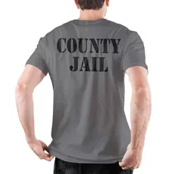 COUNTY JAIL Inmate Orange SHIRT Halloween Costume Prison Convict work