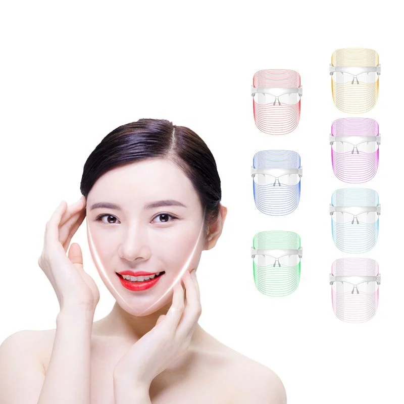 High Quality Photon Led Mask Led Face Mask LED Lamp Pdt Photon Light Facial Skin Beauty Therapy 7 Colors ABS 110V/220V 50-60hz