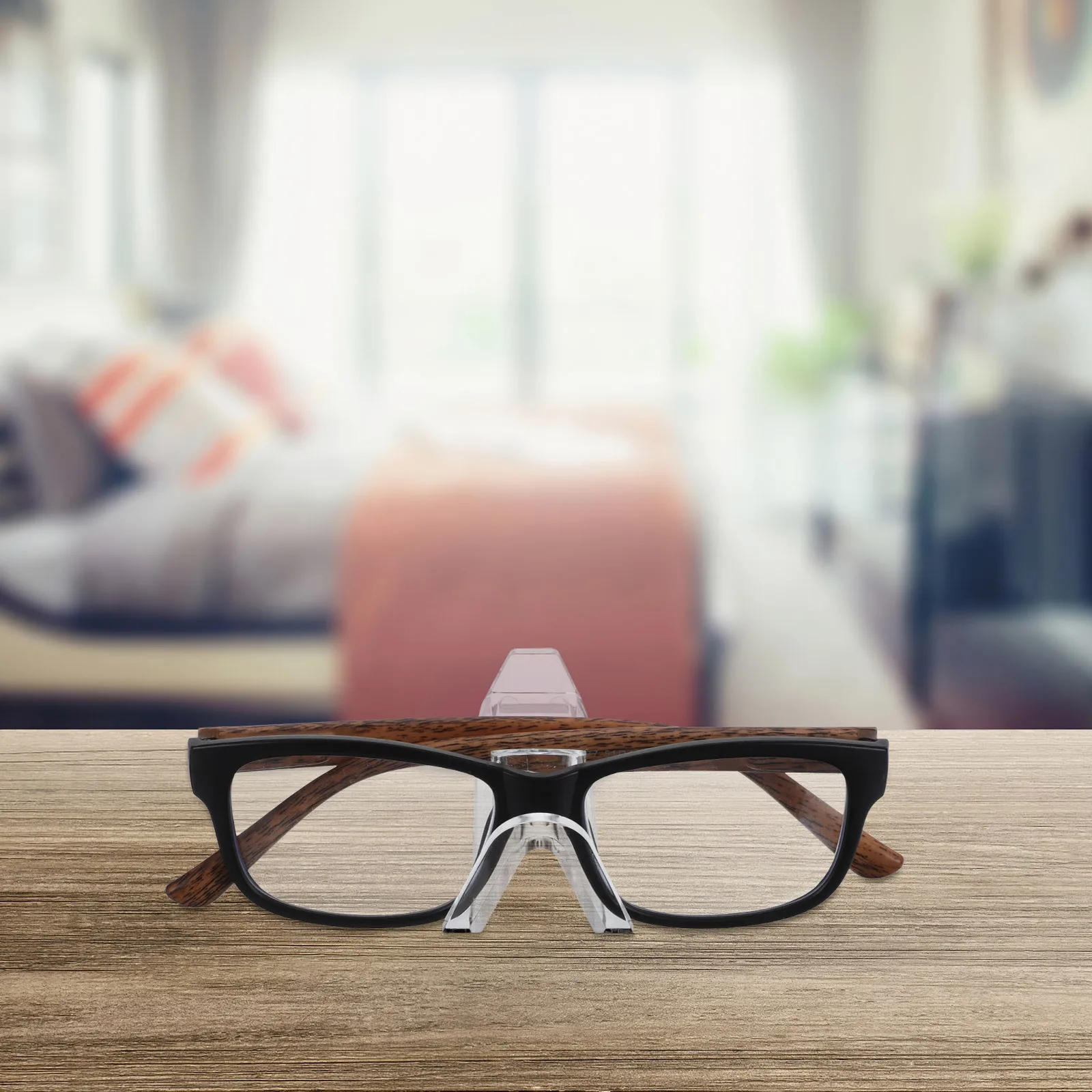 

8pcs Eyeglasses Display Stand Transparent Acrylic Rack for Glasses Storage Shelf Sunglass Holder Durable Material