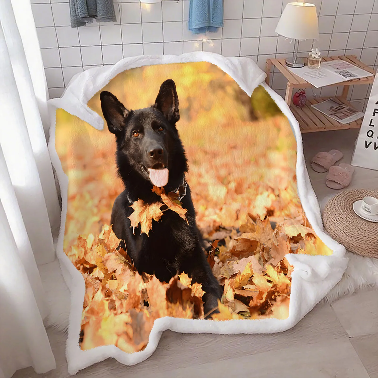 

Плед для собак: Современный, с аниме-принтом, пушистый, на заказ, роскошный, плюшевый, для малышей, зимний, из флиса и микрофибры