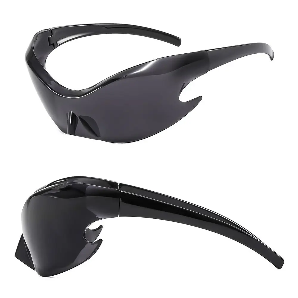 2023 New Women & Men Y2K Wrap Around Eyewear Steampunk Shades Punk Sports Sunglasses 2000's Sun Glasses