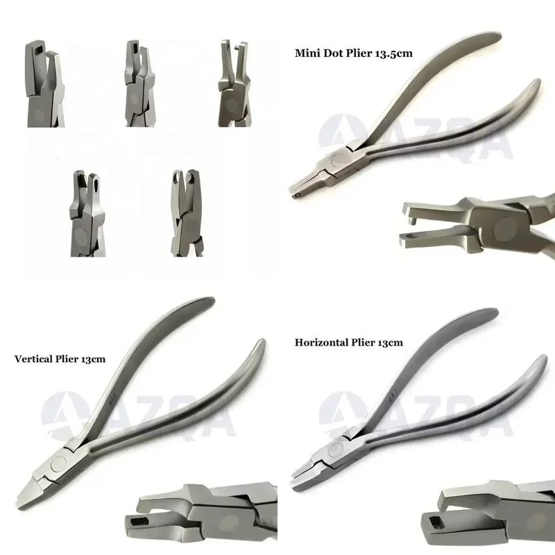 Stainless steel orthodontic pliers for thermoformed retainers and clear aligners, CE certified 1