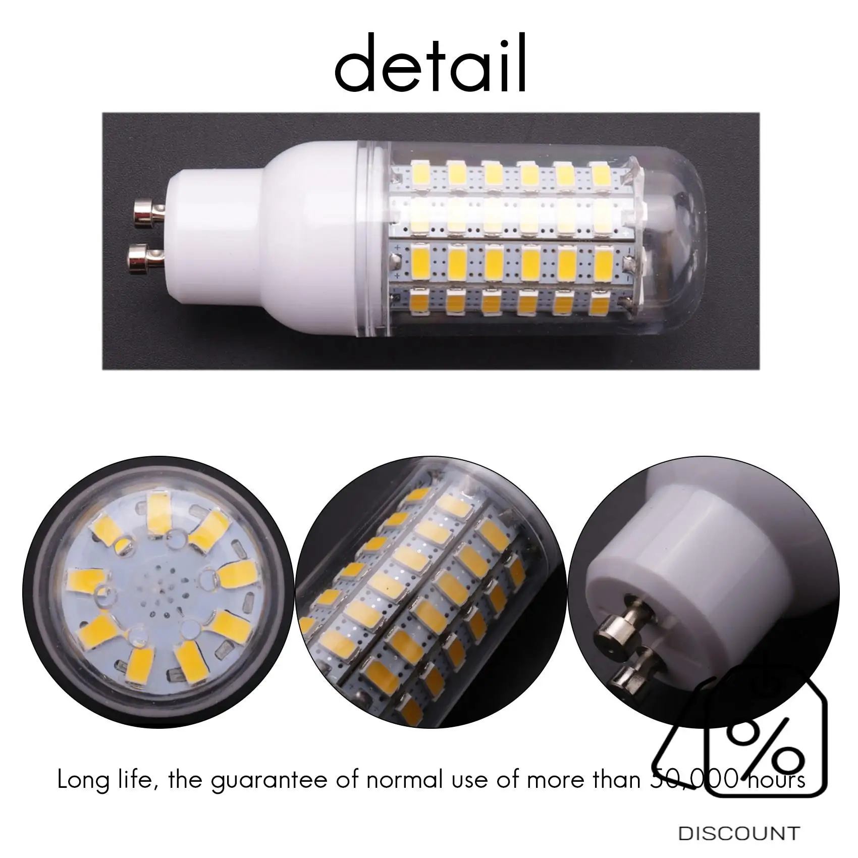 BAAG-GU10 10 Вт 5730 SMD 69 Светодиодные лампы Светодиодные лампы для кукурузы Светодиодная лампа Энергосберегающая 360 градусов 200-240 В