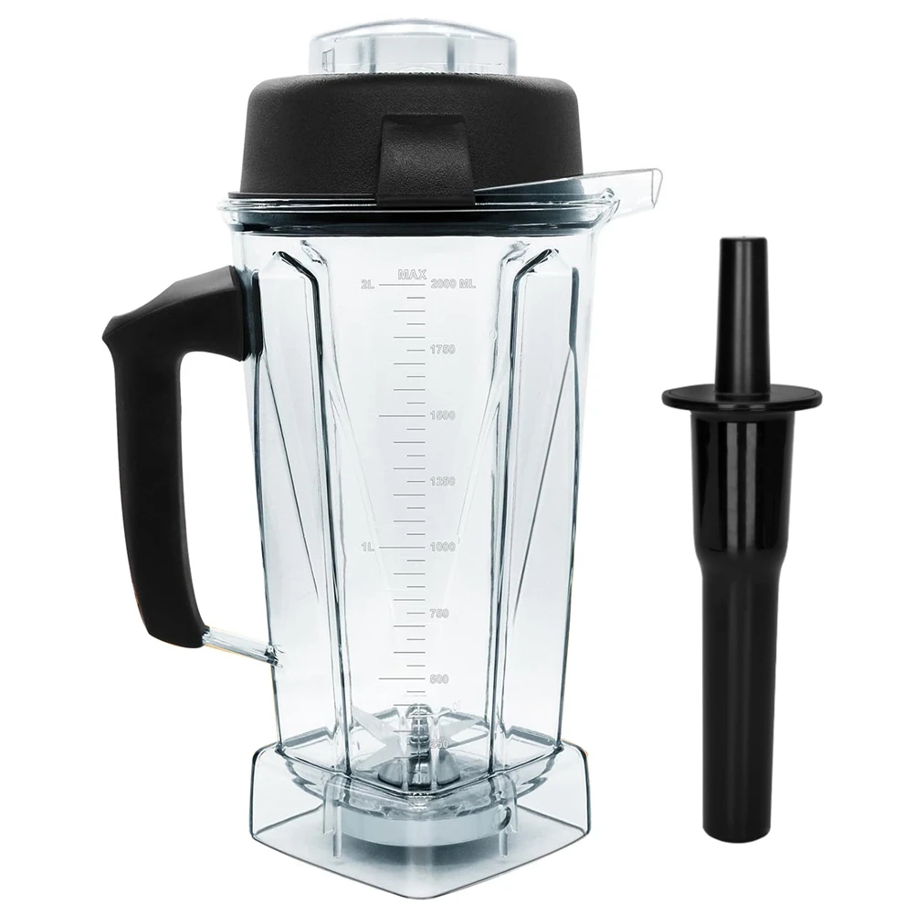 For 64OZ Blender Pitcher Replace 5200 5000 6500 7500 Pro500 750 Blender Container with Tamper Tool