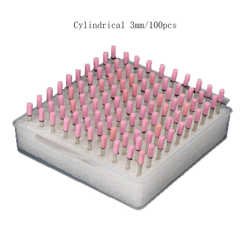 Tête de meulage en céramique montée sur arbre, 5 pièces de 3mm, polissage, roue conversive pour outils électriques éloignés