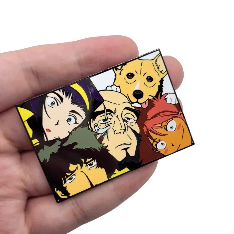 Cowboy Bebop Brooches Cartoon Anime Figures Metal Enamel Brooch Cartoon Pin Backpack Badge Kids Gift