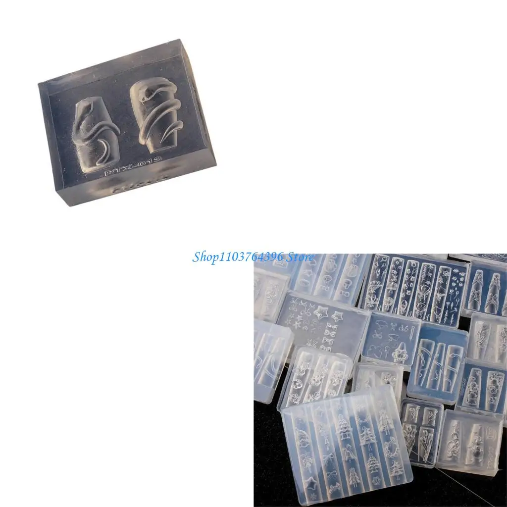 Resin Snake Art Molds Carving Mold Stamping Stencils for Epoxy Resin