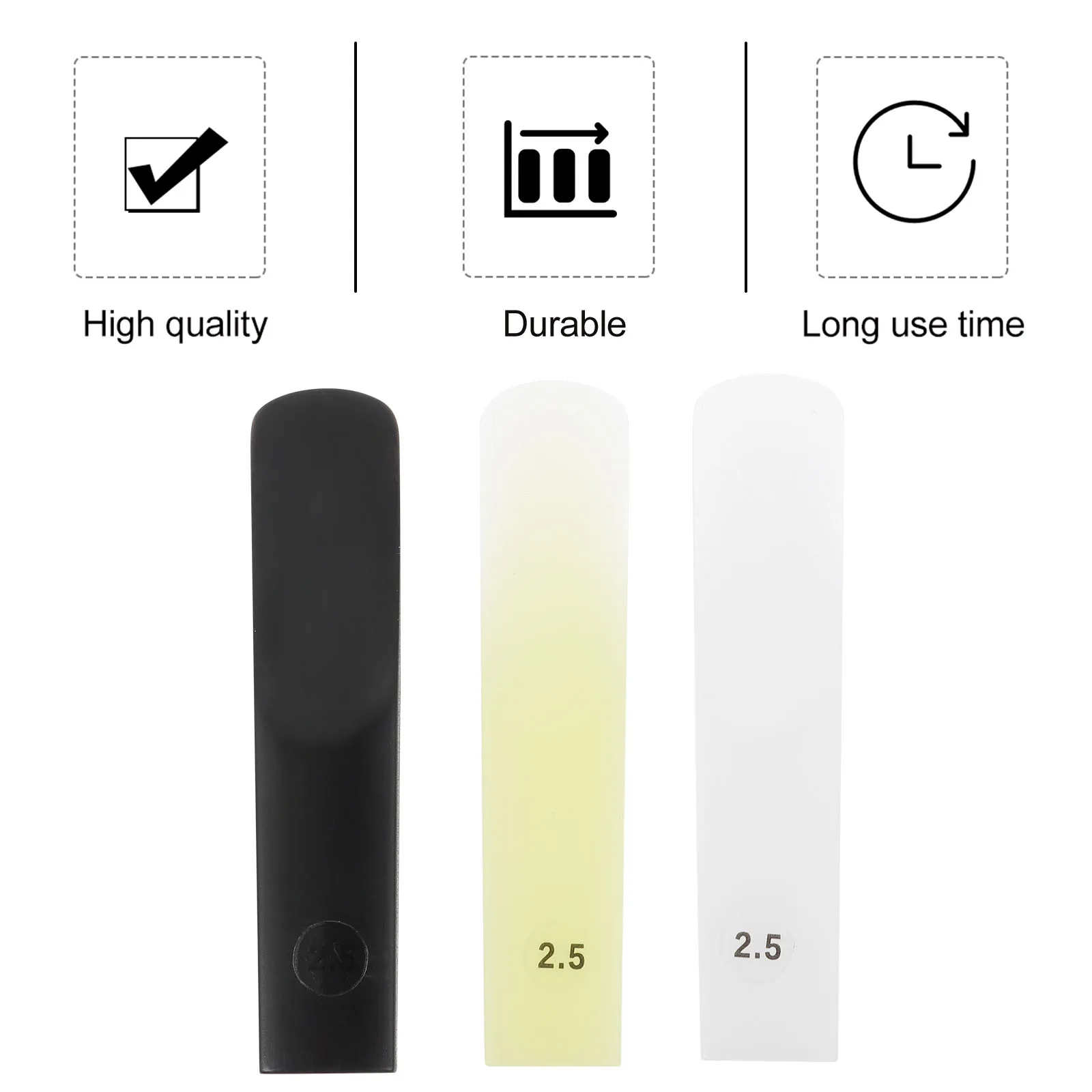 

Saxophone Reeds Resin Musical Supplies Woodwind Instrument Parts Providing Good Sound Quality Long Service Life Small Size