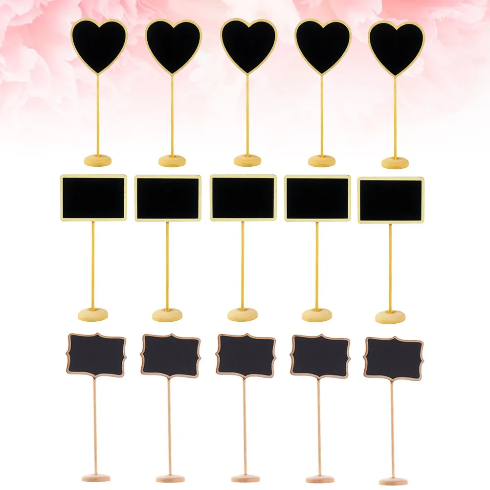 

Набор из 15 деревянных мини-досок для записей, рисования, заметок, ценников, декоративных досок для письма мелом, настольных, для спальни