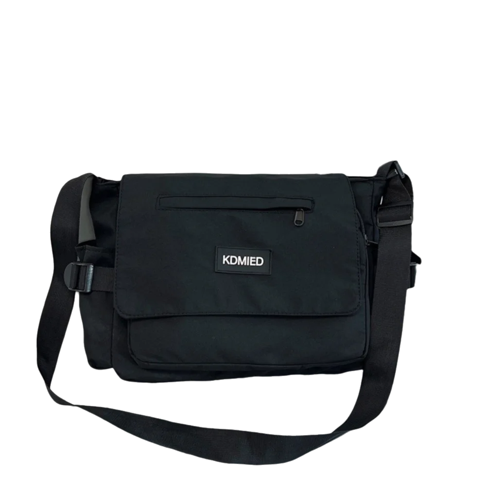 

Large-capacity Student Messenger Bag Letter Print Patchwork Color Canvas Crossbody Bags Versatile Schoolbags Nylon Shoulder Bag