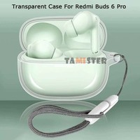 Soft TPU Case For Redmi Buds 6 Pro Transparent Protective Sleeve Skin Cover For Redmi Buds 6 Pro Wireless Earphones Protector