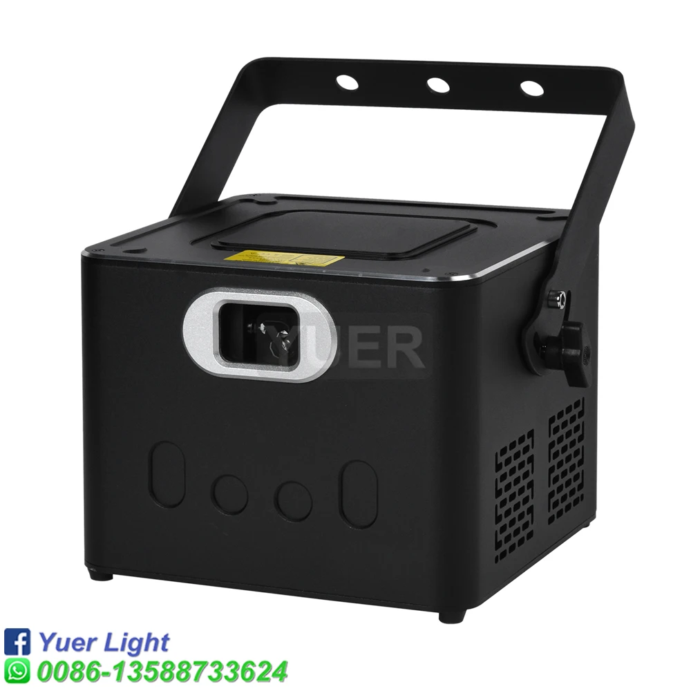 Lampu Laser RGB 8W, pemindai animasi panggung, lampu Laser Dj dengan ILDA RJ45 DMX, sinar Laser animasi, untuk acara pesta