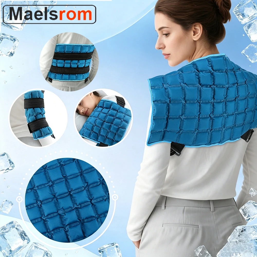 Reusable Ice Pack for Back Pain Relief Relax Cold Therapy Wrap for Knee Leg Neck Shoulder Hip Injury Recovery Swelling Reduction
