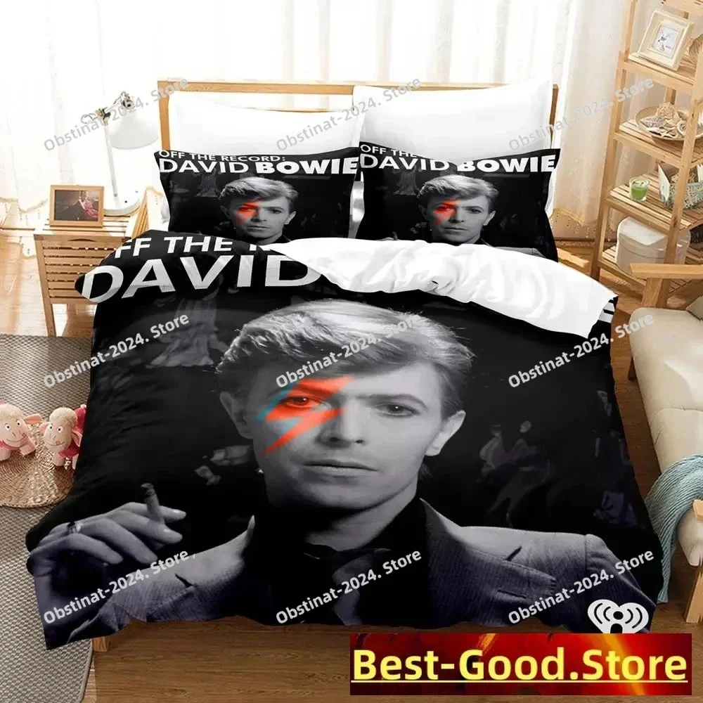 

2023 Bowie Bedding Set Single Twin Full Queen King Size Bed Set Aldult Kid Bedroom Duvetcover Sets Anime parure de lit Bed
