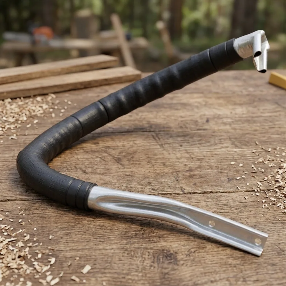 Black silver Replacement Handle Logging Tool Part Alloy Construction Ergonomic Design Lightweight Build Comfortable Grip