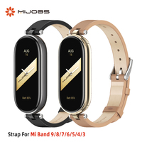 Strap for Mi Band 10 9 8 7 6 5 4 3 Ladies Watchband for Xiaomi Smart Band 9 for Mi Band 8 Wristband For Mi Band 7 Strap Leather