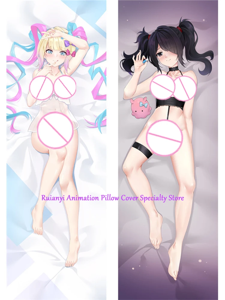 Dakimakura Anime Ame funda de almohada de doble cara para adultos, funda de almohada de cuerpo de tamaño real con estampado