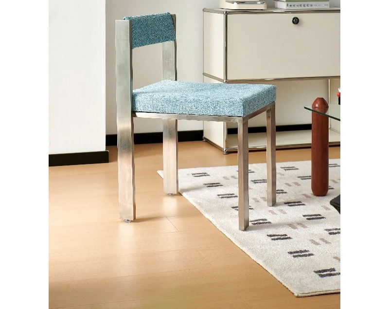 

Medieval dining chair stainless steel ins multi-color Bauhaus designer chair