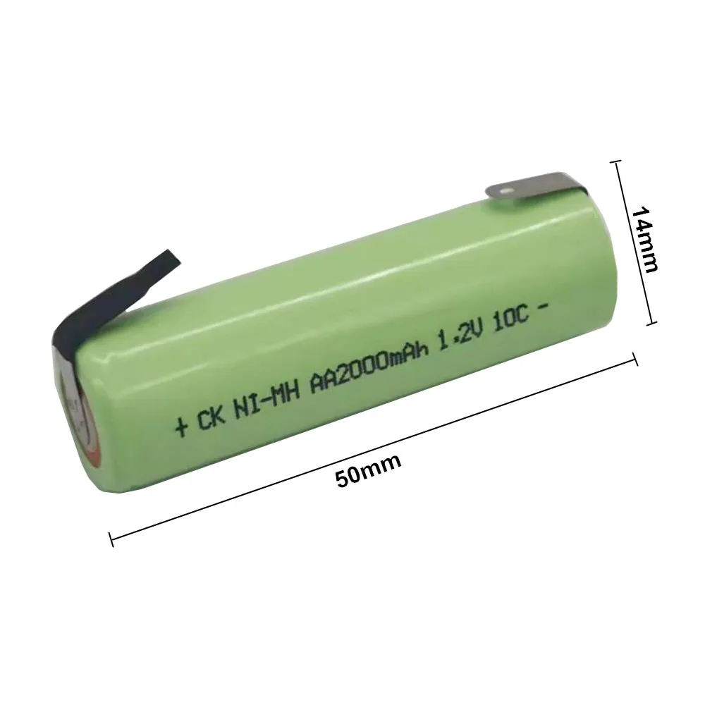 2200mAh 1.2V AA Ni-Mh Rechargeable Battery for Razor Shavers