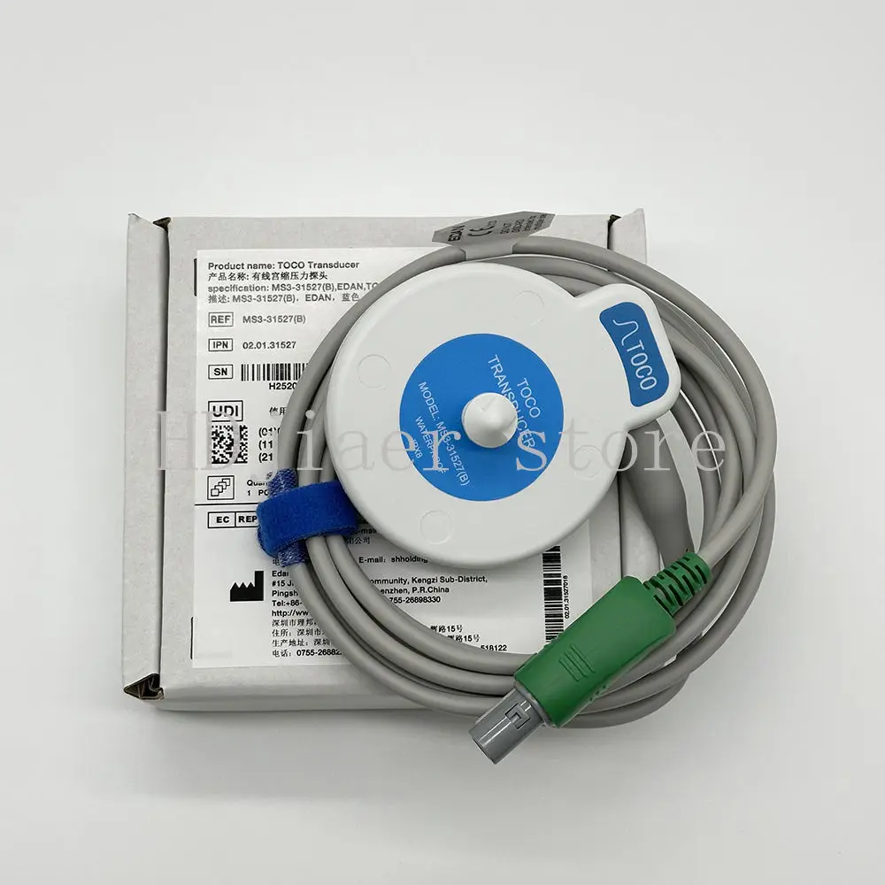 

Edan MS3-31527(B) TOCO Probe for F2/F3/F6/F9 ,Single-slot Dual-slot 6 pin,PN: 02.01.31527 MPN: 02.01.31527018 (01)