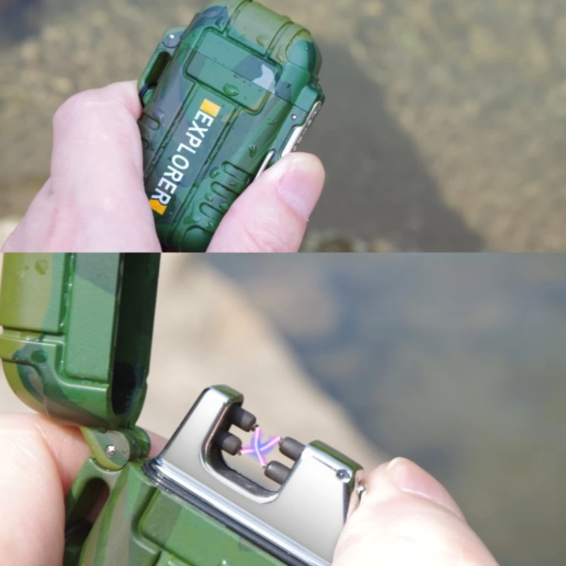 

IP56 Arc Igniter USB Tape-C Waterproof Lighter Plasma Electric Lighter Outdoor Camping Windproof Lighter Smoking Exquisite Gift