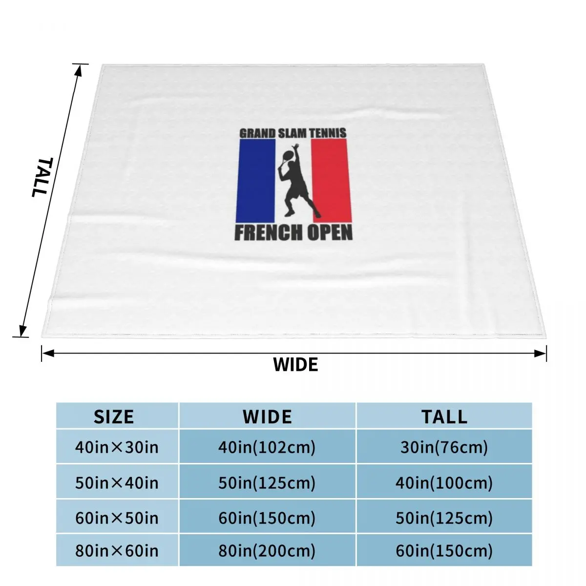 Grand Slam Tennis French Open Throw Blanket warm winter blanket Vintage Blanket