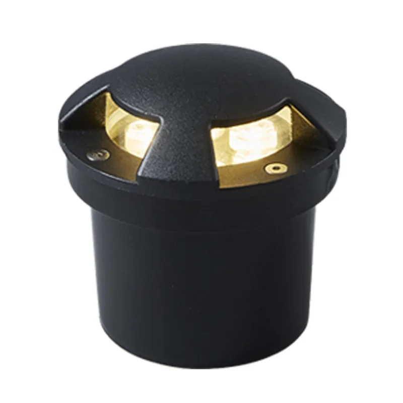 1/2/4 Side Emitting LED Buried Light 3W/6W/12W IP67 Waterproof Anti-Glare Outdoor Landscape Inground Lamp